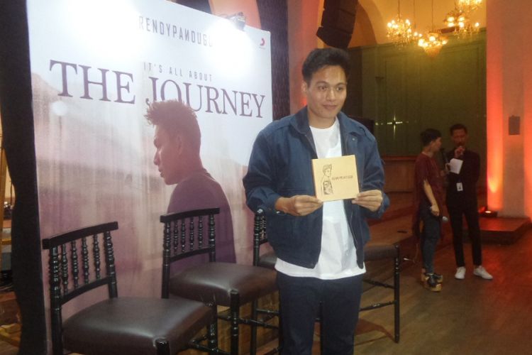 Rendy Pandugo rilis album The Journey di The Pallas, SCBD, Jakarta Selatan, Rabu (30/8/2017) sore.
