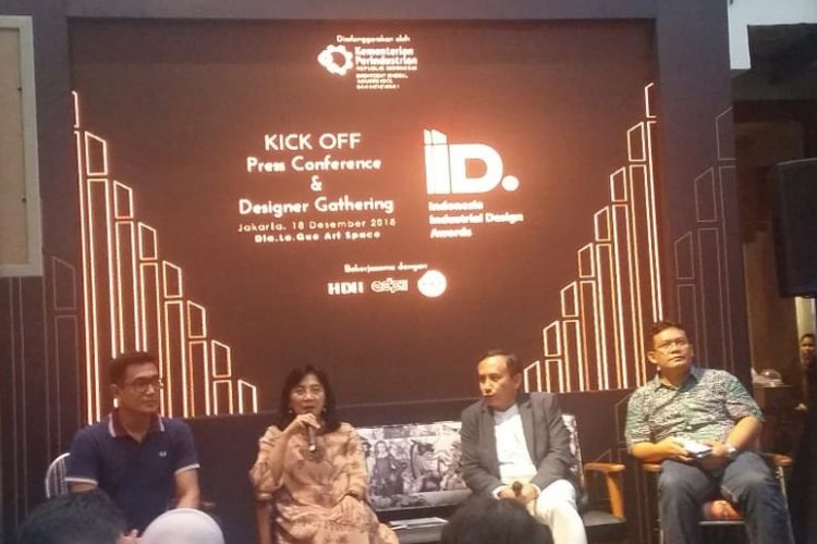 Acara Kick Off Indonesia Industrial Design Awards (IIDA) 2019 di Kemang, Jakarta, Selasa (18/12/2018).