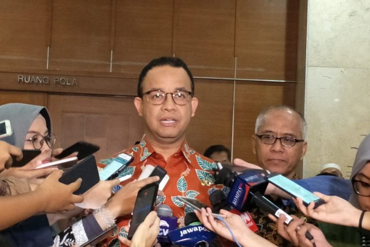 Gubernur DKI Jakarta Anies Baswedan di Balai Kota DKI Jakarta, Jalan Medan Merdeka Selatan, Kamis (27/12/2018).