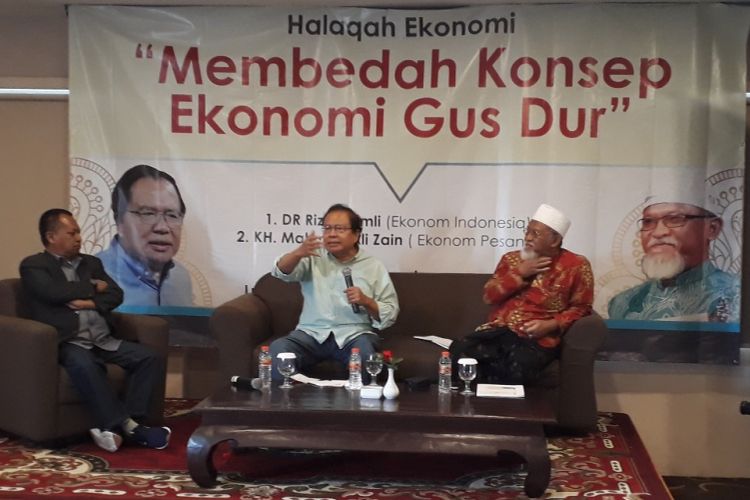 Rizal Ramli dalam acara Halaqoh Ekonomi di Surabaya, Rabu (16/1/2019)