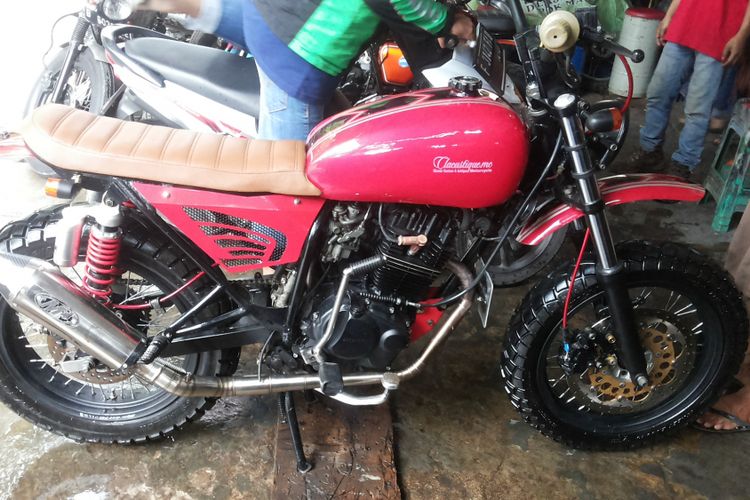 Biaya Minim Ubah Megapro Jadi Scrambler iTrackeri 