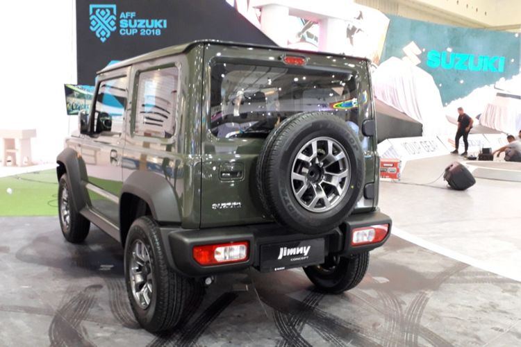 Penampakan Suzuki Jimny Sierra di ICE BSD, Tangerang Selatan, Rabu (1/8/2018) atau sehari menjelang dibukanya Gaikindo Indonesia International Auto Show (GIIAS) 2018.