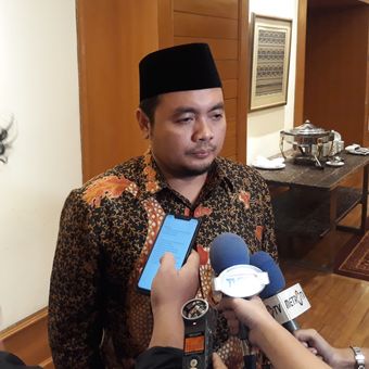 Anggota Badan Pengawas Pemilu (Bawaslu) Mochammad Afifuddin di Hotel Aryaduta, Jakarta, Jumat (15/2/2019).
