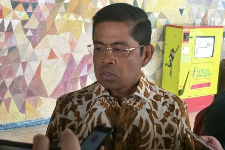Ketua Bidang Kelembagaan DPP Partai Golkar Idrus Marham saat ditemui di Kompleks Parlemen, Senayan, Jakarta, Jumat (13/7/2018). 