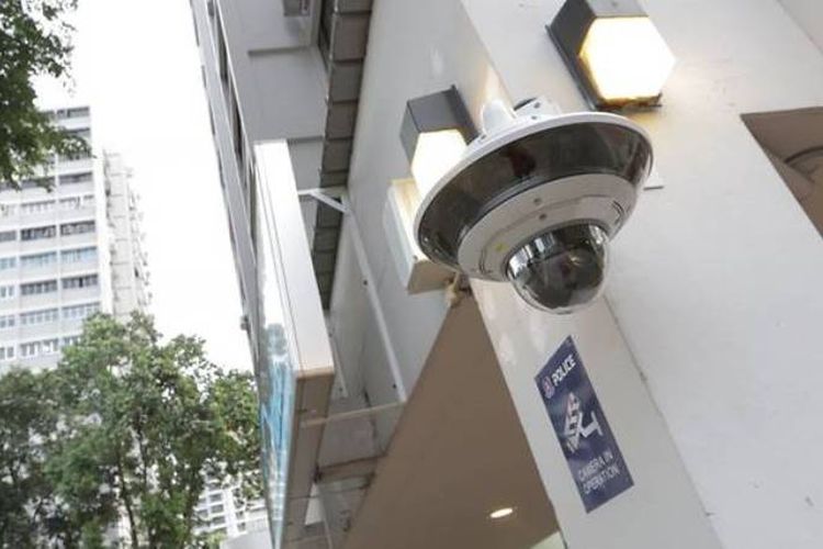 Kamera Pengawas milik Polisi Singapura (POLCAMs). (Channel News Asia)