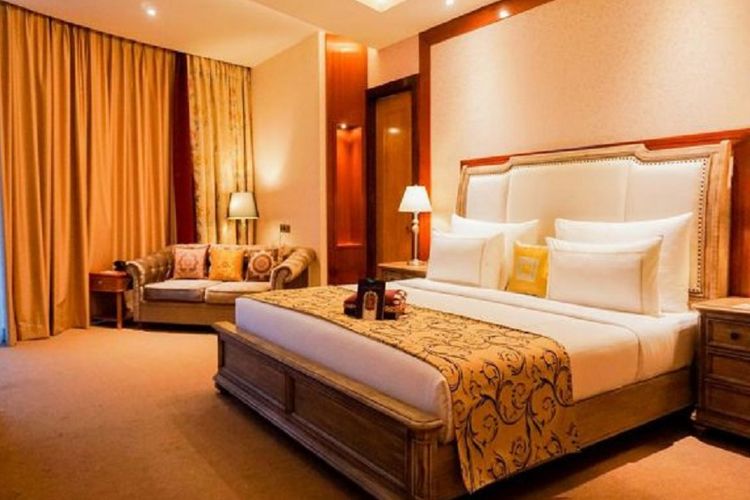 Salah satu kamar Hotel Cinnamon Boutique Syariah