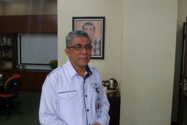 Kepala Biro Komunikasi dan Pelayanan Masyarakat Kementerian Kesehatan, Oscar Primadi, di Kantor Kemenkes Jakarta, Kamis (2/11/2017).