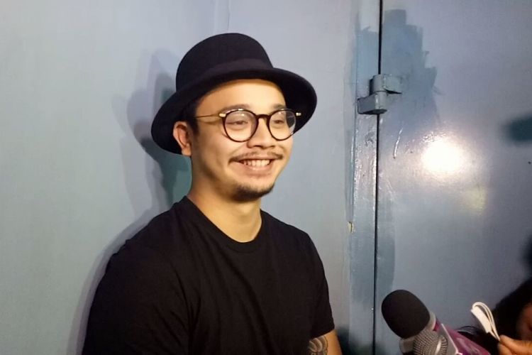 Derby Romero saat diwawancarai di kawasan Tendean, Jakarta Selatan, Senin  (11/12/2017).
