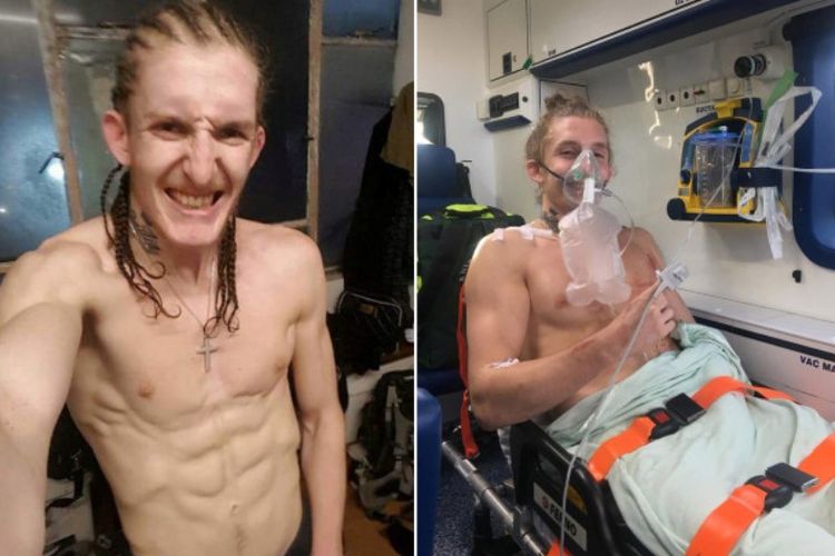 Louis Nicholson (22) seorang atlet tarung bebas yang berhasil selamat dari upaya perampokan oleh delapan orang berpisau di Inggris.