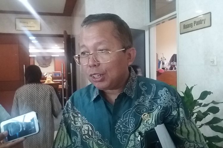 Anggota Komisi III DPR Arsul Sani di Kompleks Parlemen, Senayan, Jakarta, Kamis (13/7/2017).