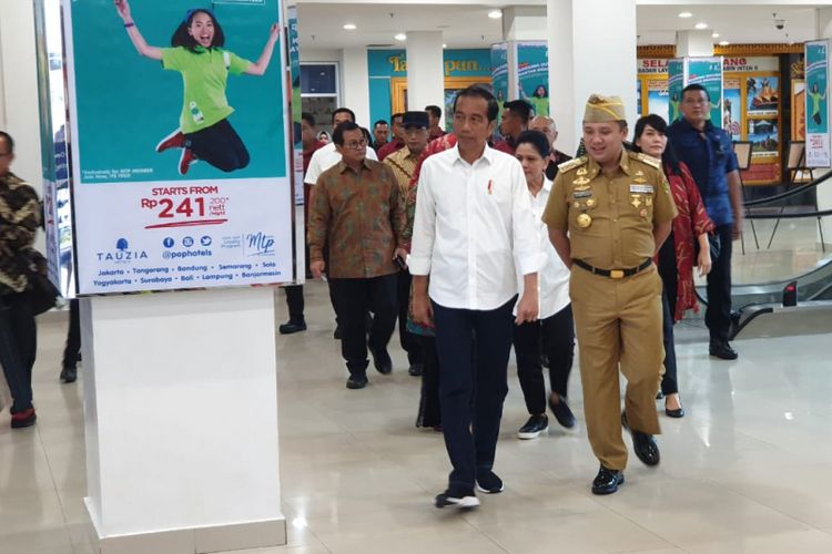 Presiden Joko Widodo melakukan kunjungan kerja ke Provinsi Lampung, Jumat (8/3/2019). 