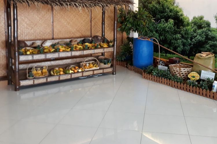 Museum mangga kering yang diproduksi Profood di Cebu, Filipina.