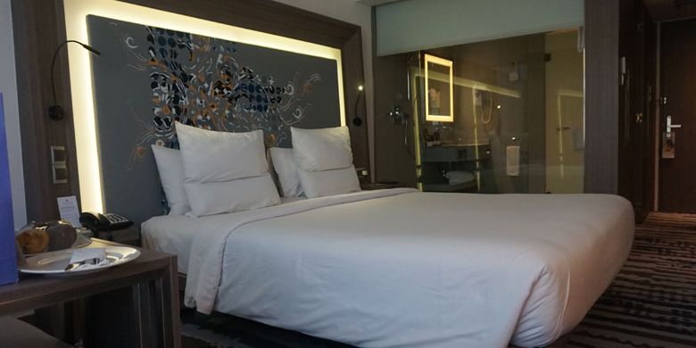 Kamar di Novotel Bali Ngurah Rai Airport, Selasa (10/7/2018).