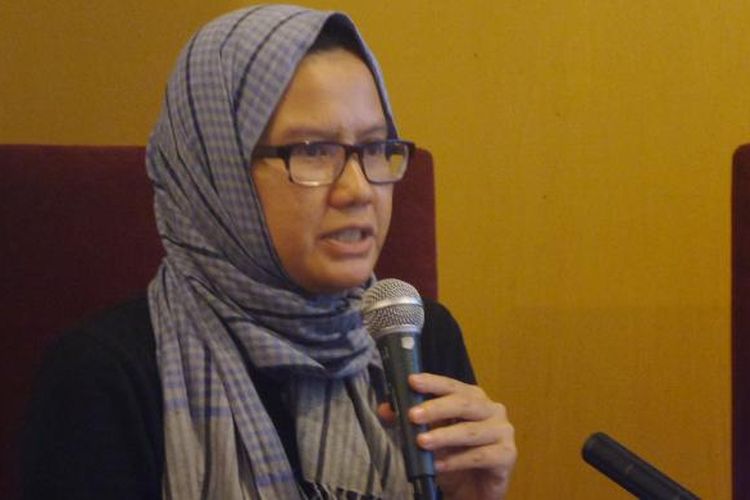Wakil Koordinator Bidang Advokasi Kontras, Yati Andriani dalam diskusi di Jakarta, Sabtu (10/12/2016).