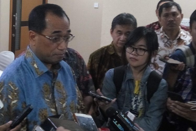 Menhub Budi Karya Sumadi di Jakarta, Jumat (17/5/2019).