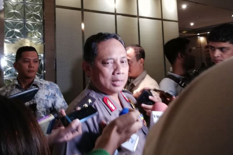 Staf Ahli Kapolri Bidang Sosial dan Ekonomi Irjen Pol Gatot Eddy Pramono di Hotel Ambhara, Jakarta, Selasa (8/5/2018). 