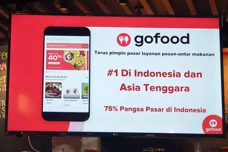 Gojek klaim kuasai 75 persen pangsa pasar pesan makanan online