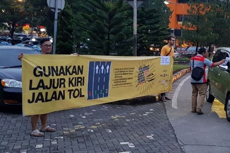 Aksi turun ke jalan kampanye anti bahu jalan