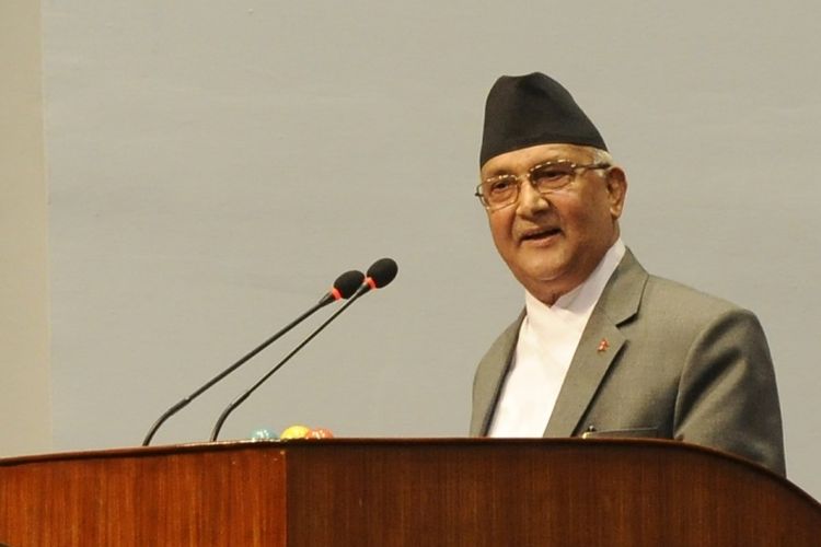 Perdana Menteri Nepal KP Sharma Oli.