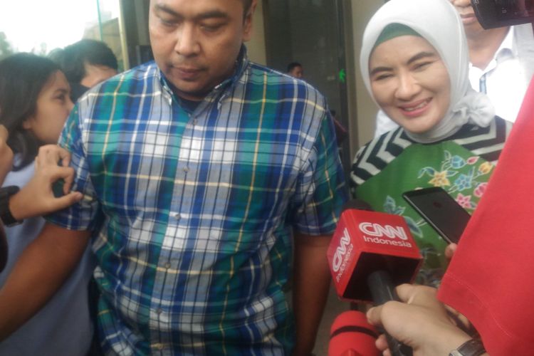 Direktur Utama PT Pertamina (persero), Nicke Widyawati, usai diperiksa di Gedung KPK, Kuningan, Jakarta Selatan, Senin (10/6/2019). 