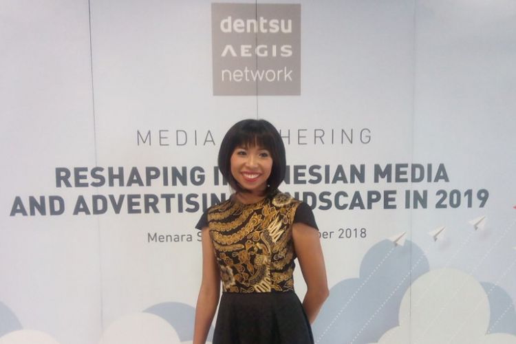 CEO Dentsu Aegis Network (DAN) Indonesia, Maya Watono di kantornya, Kebayoran Baru, Jakarta Selatan, Kamis (13/12/2018).