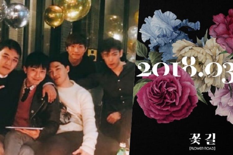 BIGBANG dan poster lagu Flower Road