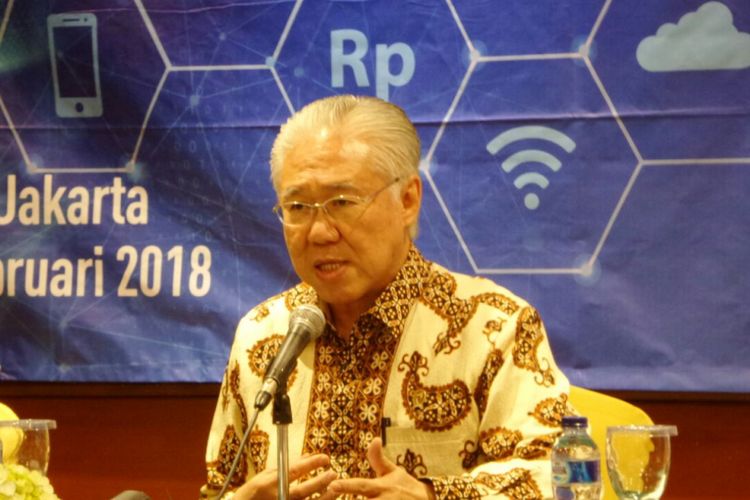 Menteri Perdagangan Enggartiasto Lukita saat menggelar konferensi pers Rapat Kerja Kementerian Perdagangan 2018 di Hotel Borobudur, Jakarta Pusat, Rabu (31/1/2018). 