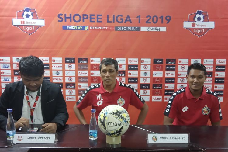 Tim Semen Padang jumpa pers jelang lawan Bhayangkara FC