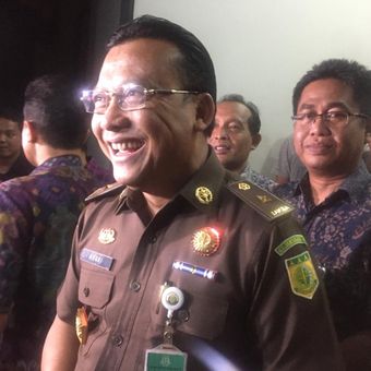 Kepala Pusat Penerangan Kejaksaan Agung, Mukri di  Kejaksaan Negeri Depok, Jumat (1/2/2019).