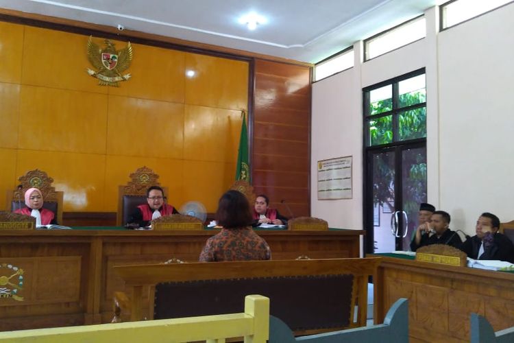 Sidang lanjutan kasus mafia bola di Pengadilan Negeri (PN) Banjarnegara, Jawa Tengah, Senin (20/5/2019).
