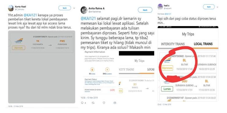 Keluhan lambatnya pembayaran KA lokal di KAI Access