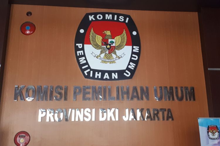 Gedung Komisi Pemilihan Umum (KPU) DKI Jakarta, Senin (24/9/2018).