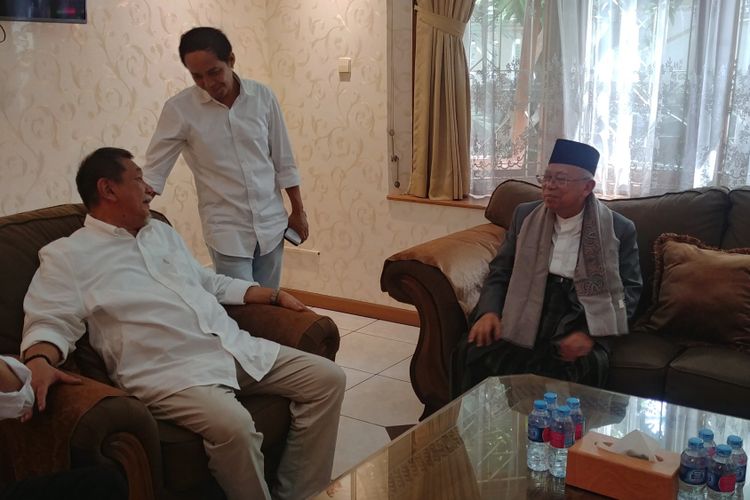 Deddy Mizwar ikut rapat di rumah cemara, di Jakarta, Sabtu (1/9/2018).