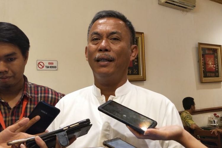 Ketua DPRD DKI Jakarta Prasetio Edi Marsudi di kawasan Menteng, Jakarta Pusat, Jumat (15/2/2019).