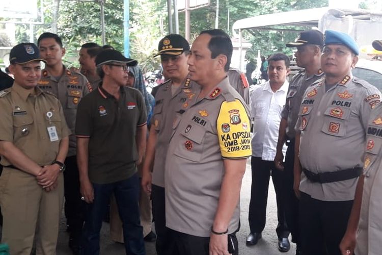 Kapolda Metro Jaya, Irjen Gatot Edy Parmono, di PPK Kecamatan Pancoran Mas, Depok, Selasa (23/4/2019).