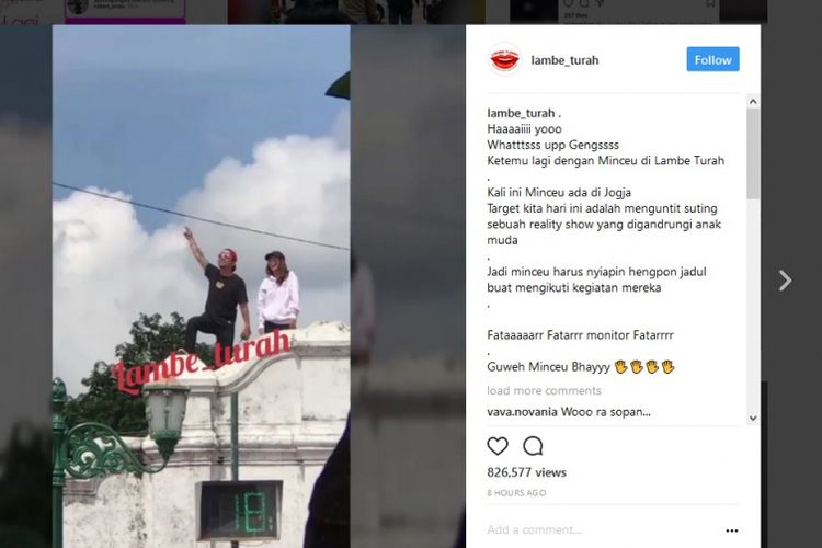 Sebuah video yang disebut-sebut sebagai proses shooting reality show yang dikecam netizen karena dianggap tidak sopan.