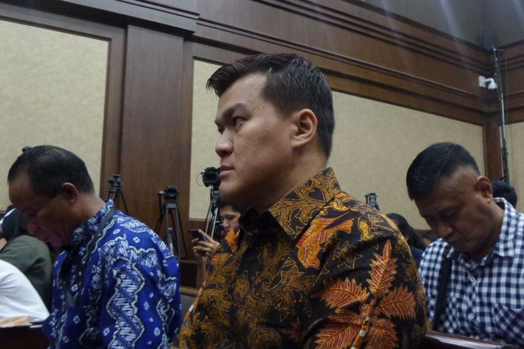 Pengusaha Andi Agustinus alias Andi Narogong di Pengadilan Tipikor Jakarta, Senin (29/5/2017).