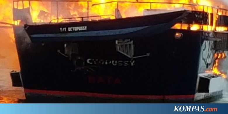 Sebuah Kapal Yacht Meledak dan Tenggelam di Perairan Batam