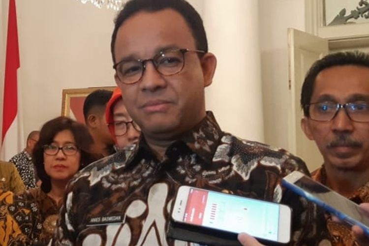 Gubernur DKI Jakarta Anies Baswedan di Balai Kota DKI Jakarta, Jalan Medan Merdeka Selatan, Jakarta Pusat, Kamis (28/2/2019).