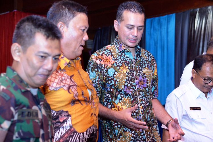 Wagub Sumut Musa Rajekshah usai membuka rapat koordinasi antara dinas tanaman pangan dan holtikultura Sumut dan Dirjen Tanaman Pangan Kementerian Pertanian di Medan, Rabu (27/3/2019)