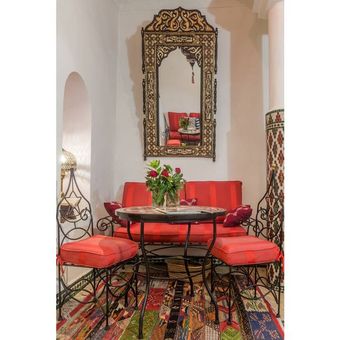Interior ruangan bergaya Maroko