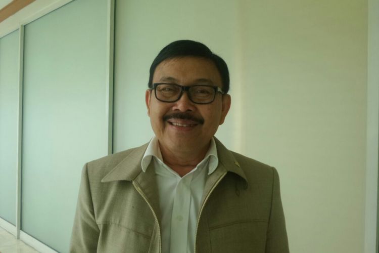 Wakil Ketua Pansus Hak Angket KPK Eddy Kusuma Wijaya di Kompleks Parlemen, Senayan, Jakarta, Kamis (28/9/2017).