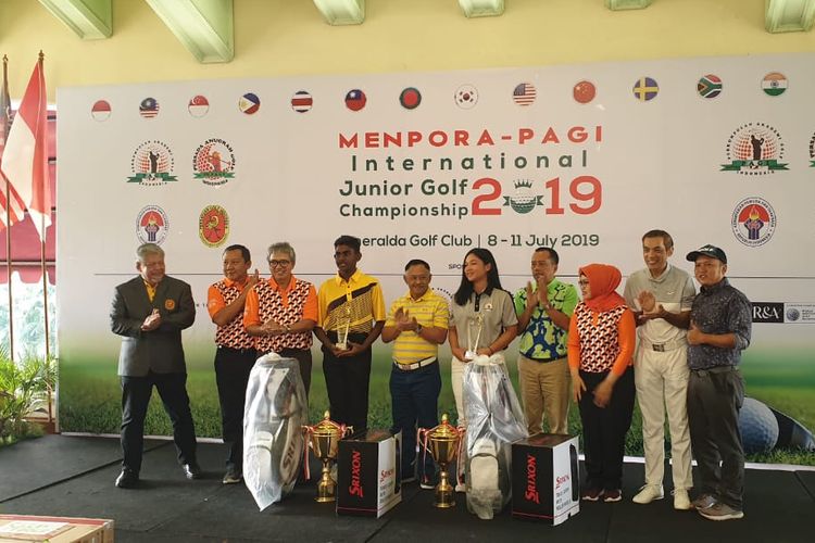 Pegolf Indonesia berjaya dengan mendominasi gelar juara pada turnamen golf  Menpora-PAGI International Junior Golf Championship 2019 di Padang Golf Emeralda di Cimanggis, Depok, yang telah rampung pada Jumat (12/7/2019). 

