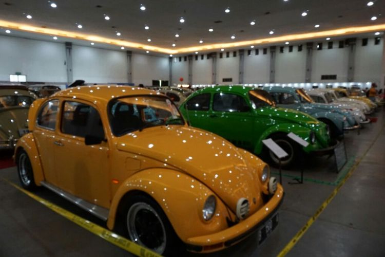 Mobil-mobil VW di Jogjakarta Volkswagen Festival (JVWF) 2017 di JEC (Jogjakarta Expo Center). 