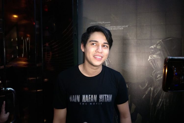 Maxime Bouttier saat ditemui usai press screening film Kain Kafan Hitam di XXI Epicentrum, Kuningan, Jakarta Selatan, Senin (11/1/2019)