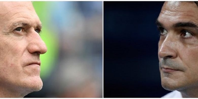 Didier Deschamps dan Zlatko Dalic merupakan murid dari Miroslav Blazevic yang akan berduel saat Perancis vs Kroasia pada final Piala Dunia 2018 di Stadion Luzhniki, 15 Juli 2018. 