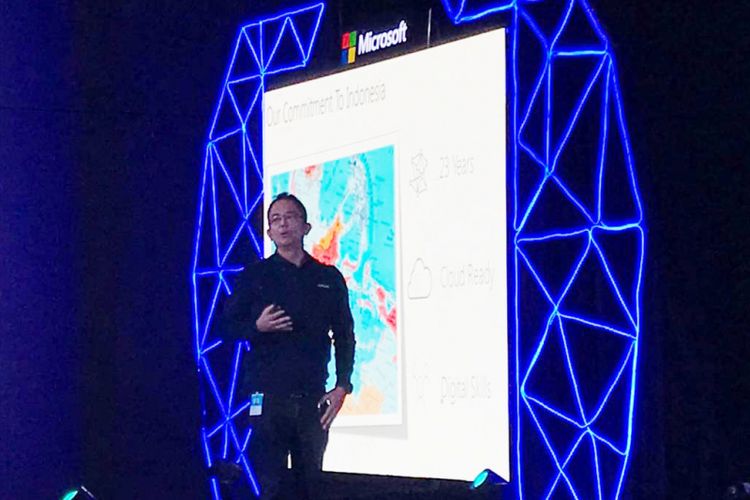 Presiden Direktur Microsoft Indonesia Haris Izmee di Jakarta, Selasa (27/11/2018)