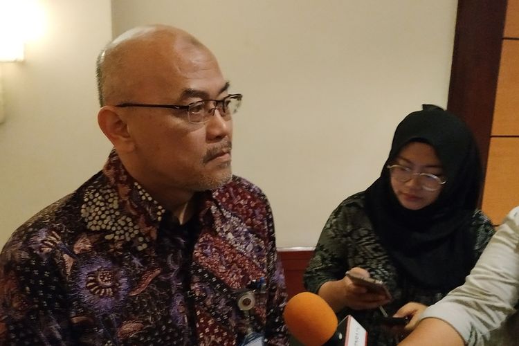 Sekretaris Jenderal Kementerian Perhubungan (Kemenhub) Djoko Sasono memberikan keterangan kepada awak media di Hotel Borobudur, Jakarta, Jumat (6/9/2019).