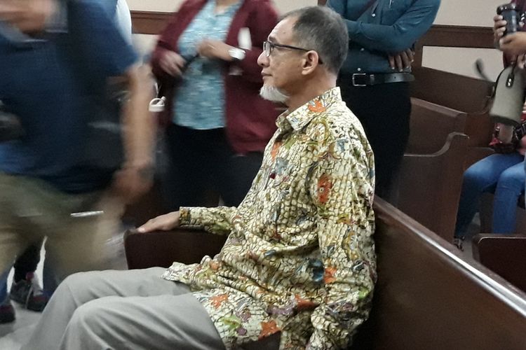 Mantan Kepala Biro Perencanaan dan Organisasi Badan Keamanan Laut (Bakamla) Nofel Hasan di Pengadilan Tipikor Jakarta, Rabu (14/3/2018). 