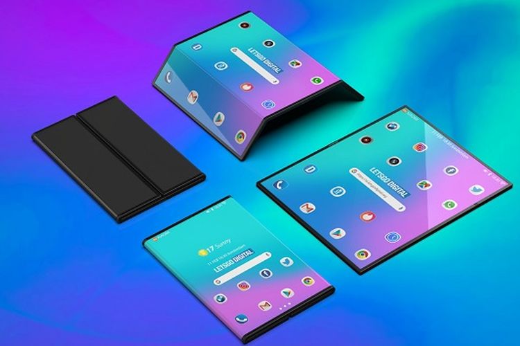 Wujud render Xiaomi layar lipat